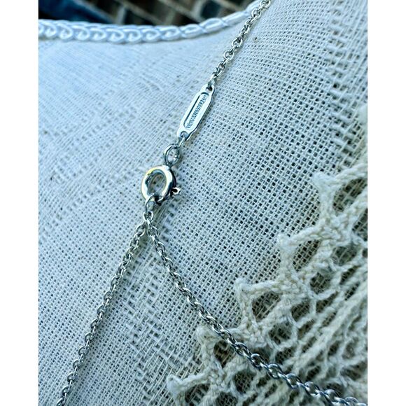 RARE RETIRED Tiffany & Co. 19mm Ball Pendant Necklace in Silver, Adjustable - Picture 9 of 9